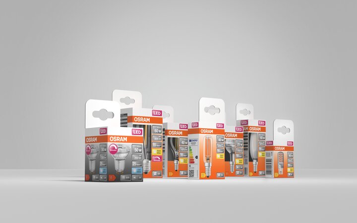 plastic-free packaging for LED lamps