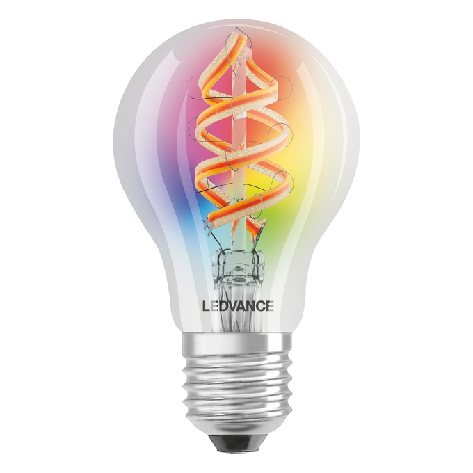 SMART+ Filament Classic RGBW 30 4.5 W/2700 K E27 white, upright, LEDVANCE logo