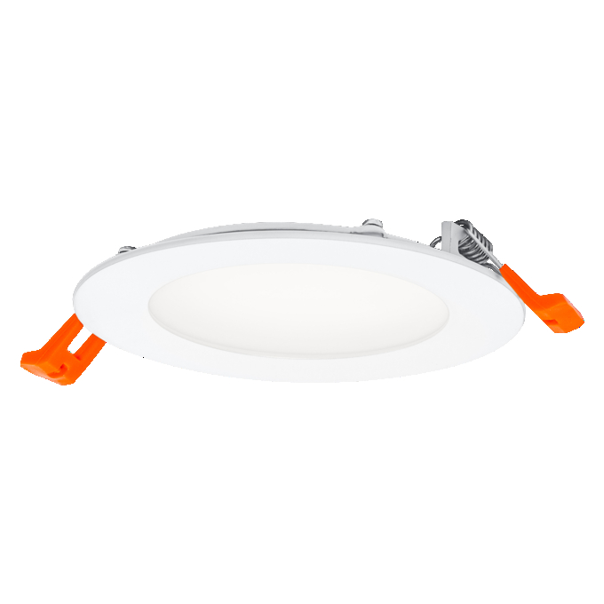 Downlight Slim 120mm 8W 4000K white, upright, sw. on