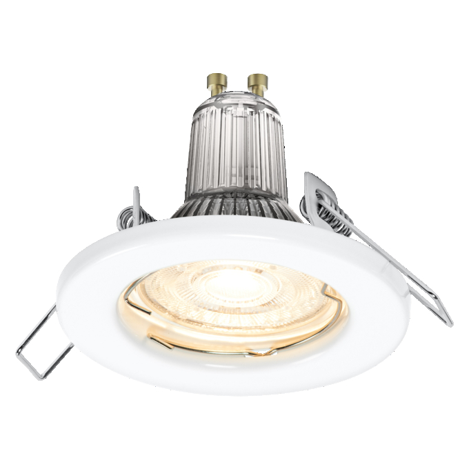 Spotlight Recess Set Incl. Osram LED 5x2.6W GU10 White white, upright, sw. on