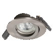 Spotlight Recess Set Incl. Osram LED 4.3W GU10 Brushed Nickel white, upright (thumbnail)