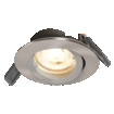 Spotlight Recess Set Incl. Osram LED 4.3W GU10 Brushed Nickel white, upright, sw. on (thumbnail)
