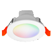 SMART+ MATTER Recess Downlight 86mm 100° Multicolor white, upright, sw. on (thumbnail)