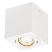 Spot Surface  Square GU10 White white, upright, sw. on (thumbnail)