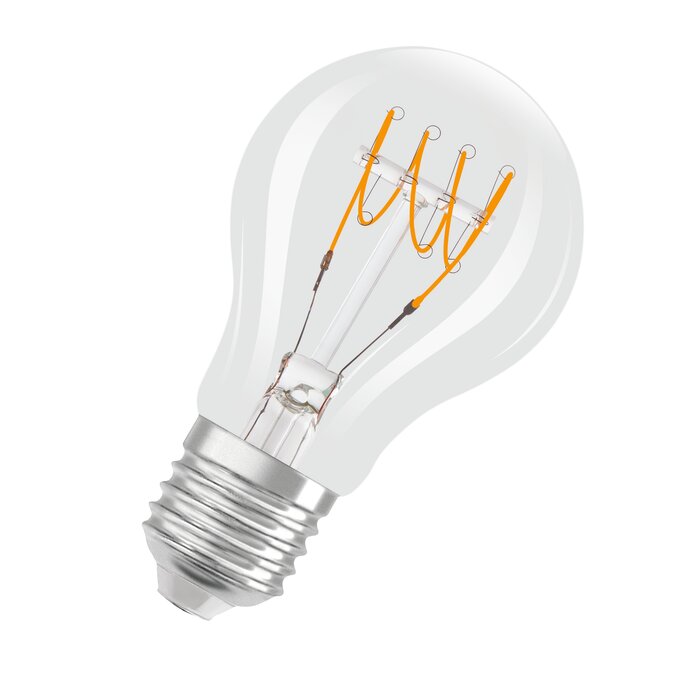 Vintage 1906 Classic A 40 Filament DIM 4.8W 827 Clear E27 white, diagonal