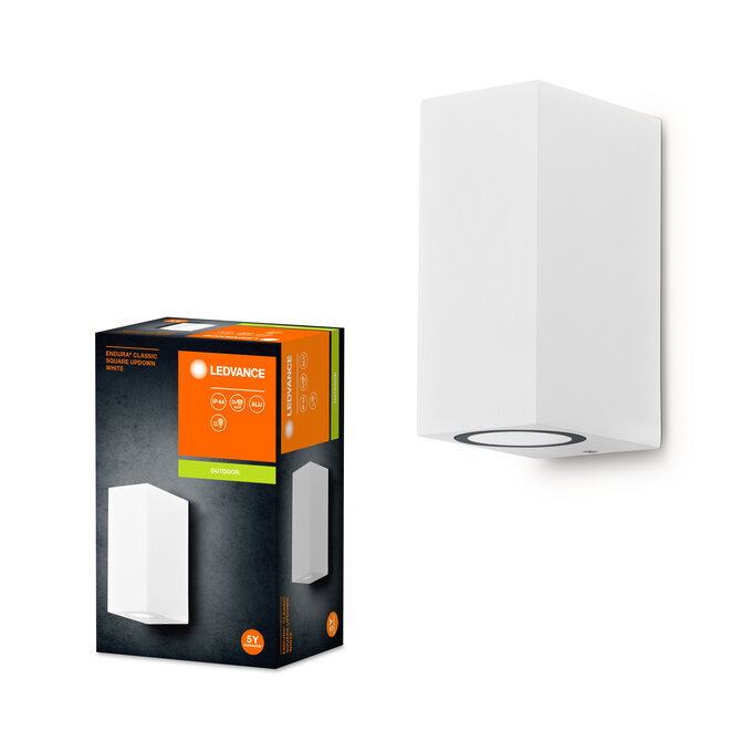 ENDURA Classic Square UpDown White Scatto combinato = Scatto Product Beauty + immagine della confezione