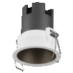 Spot Twist 70mm 5W 4000K White Black white, upright, sw. on (thumbnail)