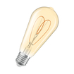 Vintage 1906 Edison 40 Heart Filament DIM 4.9W 922 Gold E27 white, diagonal (thumbnail)