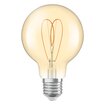 Vintage 1906 Globe 80 60 Heart Filament DIM 8W 922 Gold E27 white, upright (thumbnail)