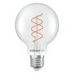 Vintage 1906 Globe 80 60 Spiral Filament DIM 7.2W 927 Clear E27 white, upright, OSRAM logo (thumbnail)