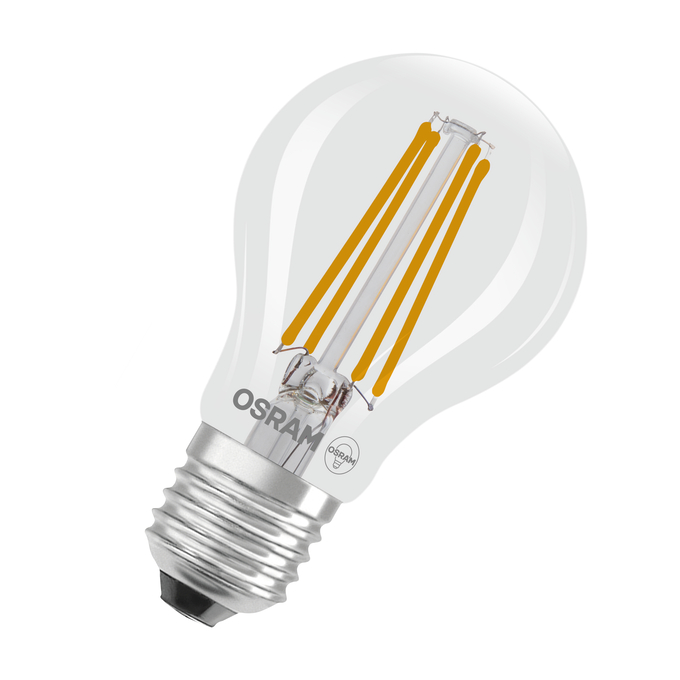 LED Classic A 40 Filament DIM Energy efficiency class A 2.2W 827 Clear E27