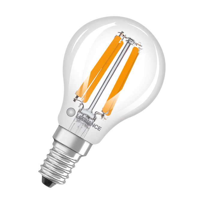 LED Classic P 40 Filament DIM Energy efficiency class B S 2.5W 827 Clear E14