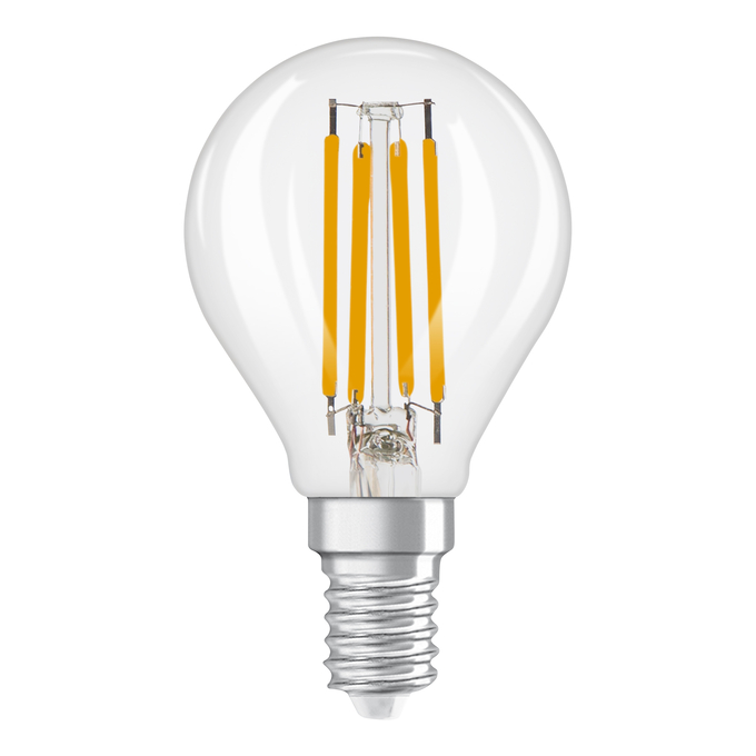 LED Superstar Classic P 60 Filament DIM 5.9W 827 Clear E14 white, upright