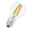 LED Classic A 100 Filament Energy efficiency class A S 7.2W 827 Clear  E27 white, diagonal, LEDVANCE logo (thumbnail)