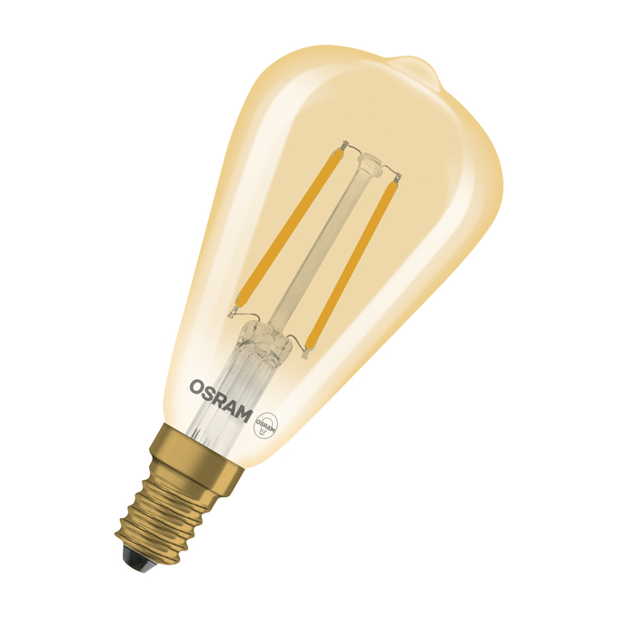 Vintage 1906 Edison  Filament DIM 2.8W 822 GOLD E14