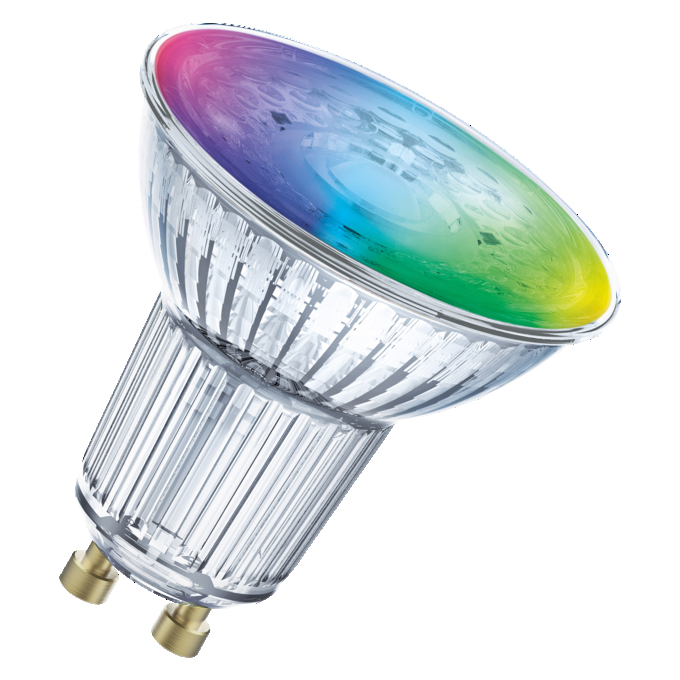 SMART+ ZIGBEE Multicolor Spot PAR16 28 4.9W GU10 white, diagonal, OSRAM logo