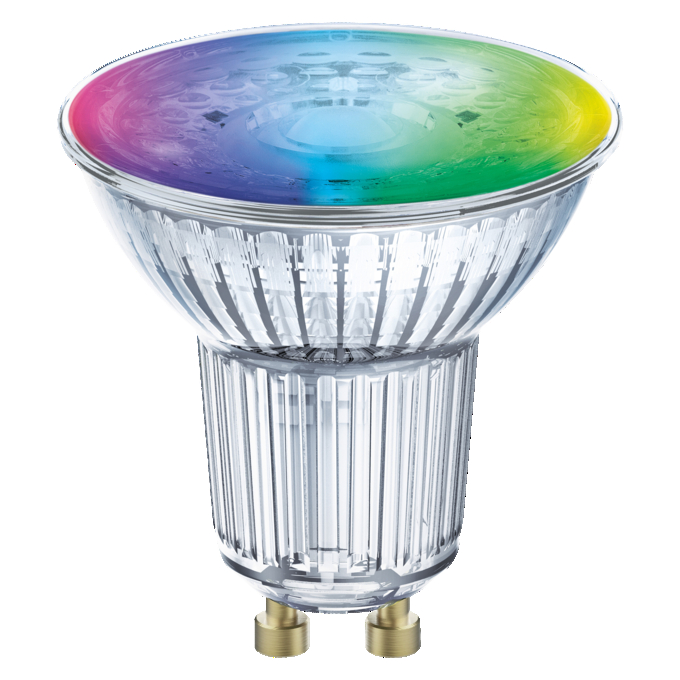 SMART+ ZIGBEE Multicolor Spot PAR16 28 4.9W GU10 white, upright, OSRAM logo