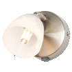 LED Spot Cup 1xG9 Brushed Nickel white, upright, sw. on (thumbnail)