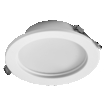 LED Downlight Set IP44 Dim Slim 120mm 8W Metal 830 White white, upright (thumbnail)
