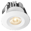 LED Mini Spot Set 6W 830 120° White white, upright, sw. on (thumbnail)