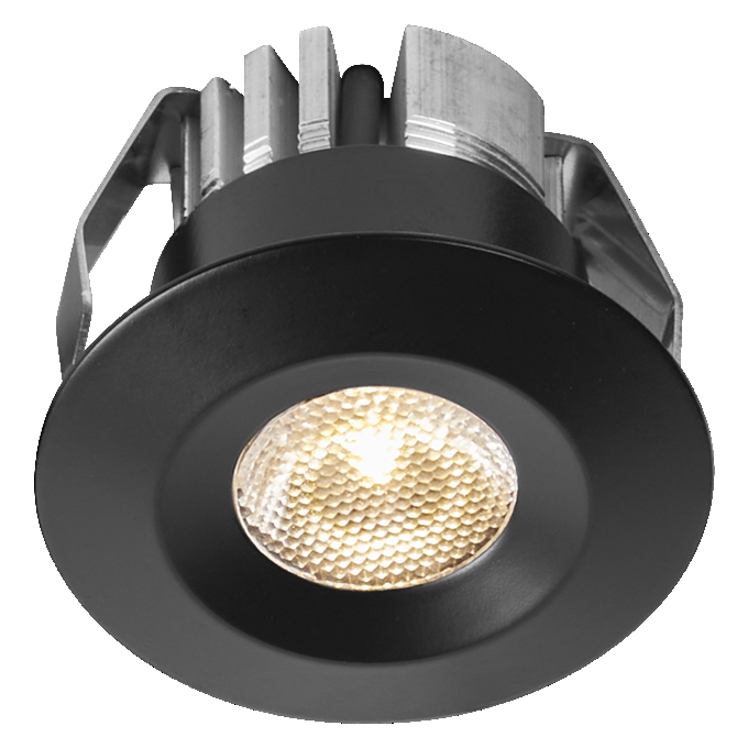LED Mini Spot Set 6W 830 120° Black white, upright, sw. on