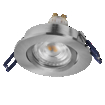 Spot Set Recess GU10 Dim Adjustable Click 3.7W 827 Satin Nickel white, upright (thumbnail)