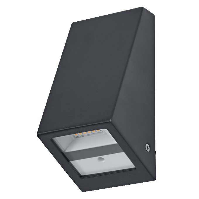 ENDURA Style USB Wall Step Slim Sensor IP44 Dark Grey