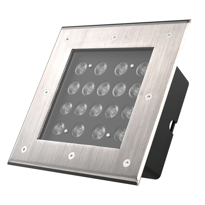 Inground Square 18W 840 SYM45 BK