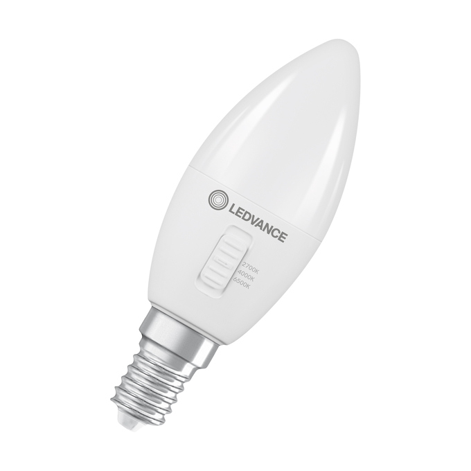 LED Classic B 40 DIM CCT Select P 4.9W 827/840/865 Frosted E14