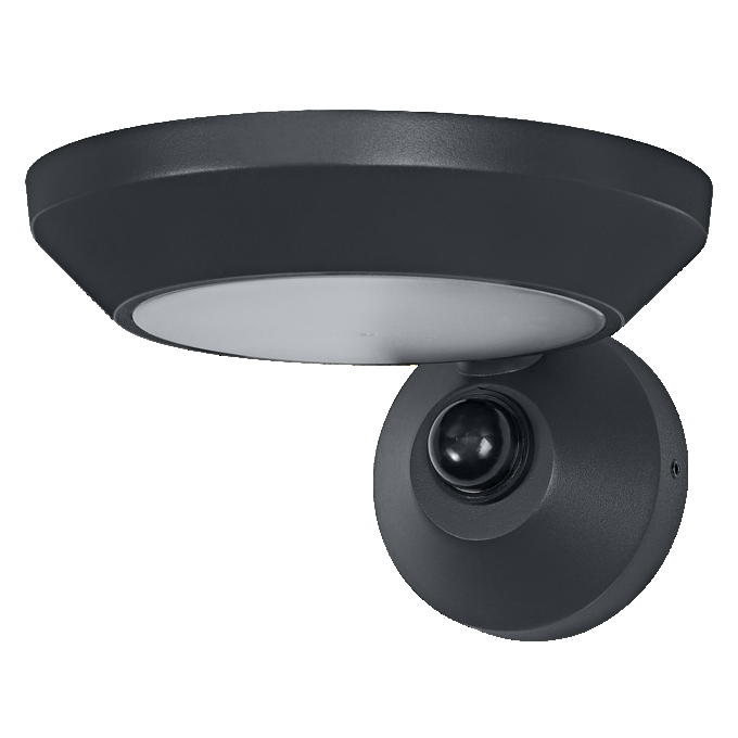 ENDURA Style Adjustable Spot IP65 Wall Sensor 12W Dark Grey