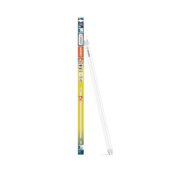 LED TUBE T8 18 EM PRO 600 mm 6.3W 830 Scatto combinato = Scatto Product Beauty + immagine della confezione