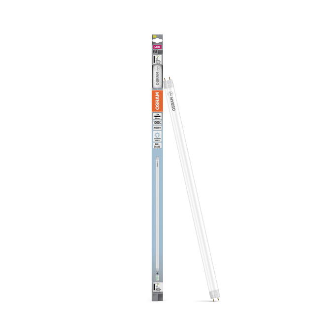LED TUBE T8 18 EM 600 mm 7.4W 840 Combo Shot = Product Beauty Shot + Packaging Image