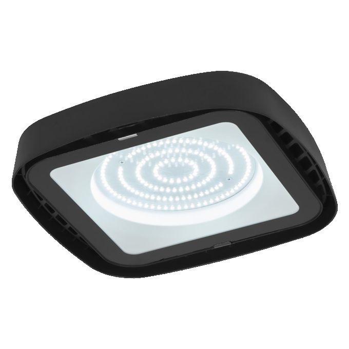 Highbay UFO Sensor 130 W 765 IP65 Black white, upright, sw. on