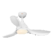 Ceiling Fan Bise 1065mm 48W CCT RGB white, upright, sw. on (thumbnail)