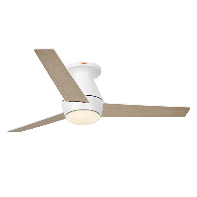 Ceiling Fan Nordes 1065mm 38W CCT RGB white, upright, sw. on