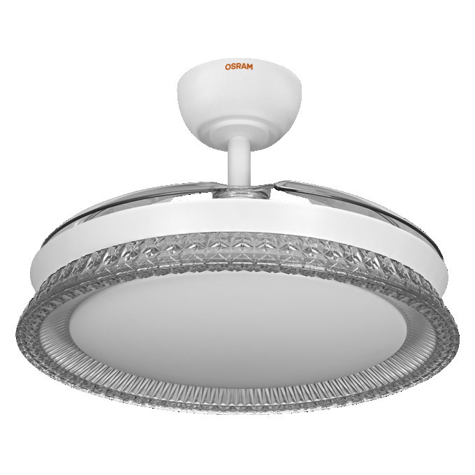 Ceiling Fan Cierzo 1220mm 60W CCT RGB white, upright