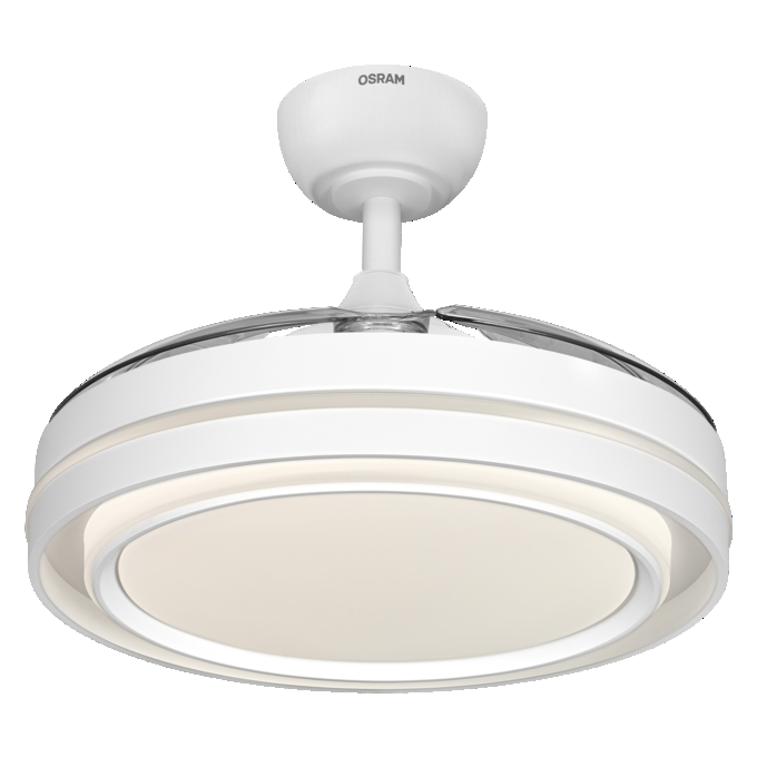 Ceiling Fan Poniente 1060mm 66W CCT white, upright, sw. on
