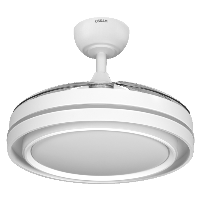 Ceiling Fan Poniente 1060mm 66W CCT white, upright