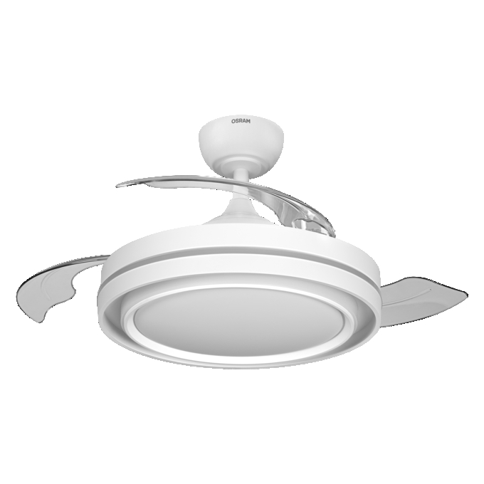Ceiling Fan Poniente 1060mm 66W CCT white, upright