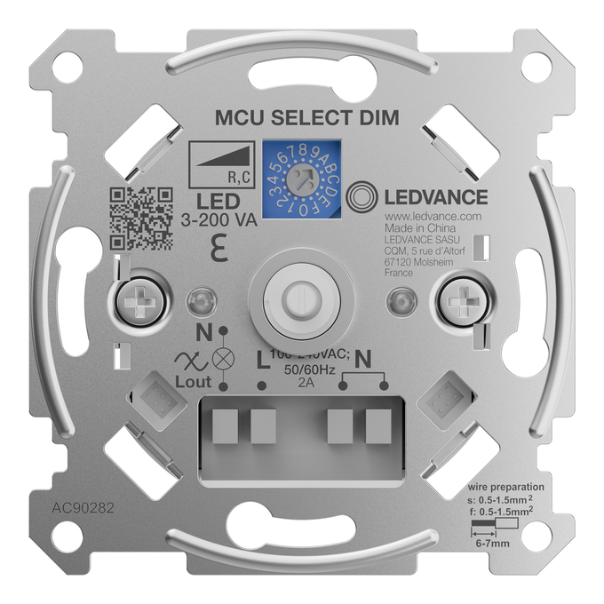 MANUAL CONTROL UNIT SELECT DIM white, upright