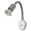 Plug Tube Flex GU10 Satin Nickel EU Plug white, upright, alternat (thumbnail)