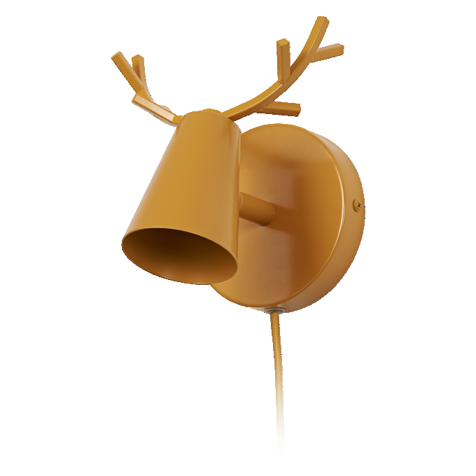 Wall Deer E14 Yellow EU Plug