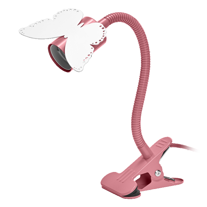 Clip Butterfly E27 Pink EU Plug