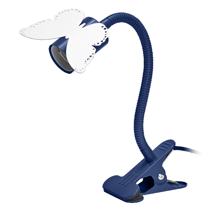 Clip Butterfly E27 Blue EU Plug