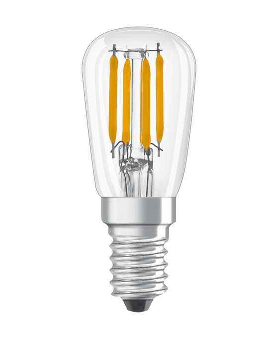 LED Special T26 25 300° Filament DIM 2.8W 827 Clear E14 white, upright