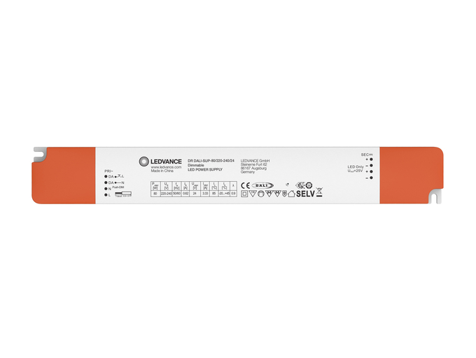 DR DALI-SUP -80/220-240/24 white, horizontal