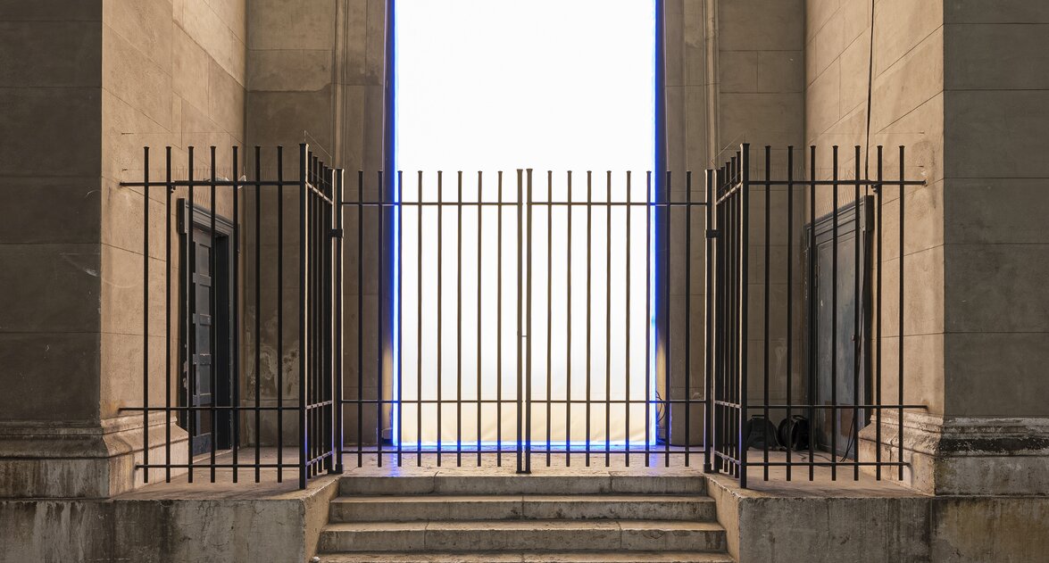 Art installation in the Propylaeum at the Kunstareal Munich