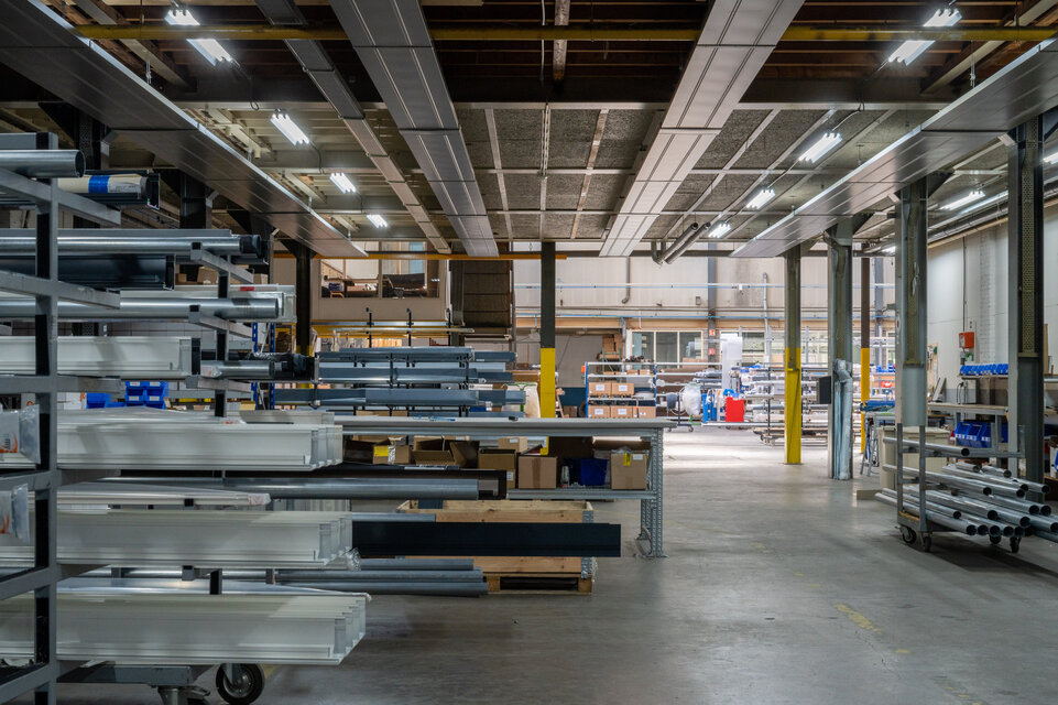 Ledification at sun protection company with led tubes