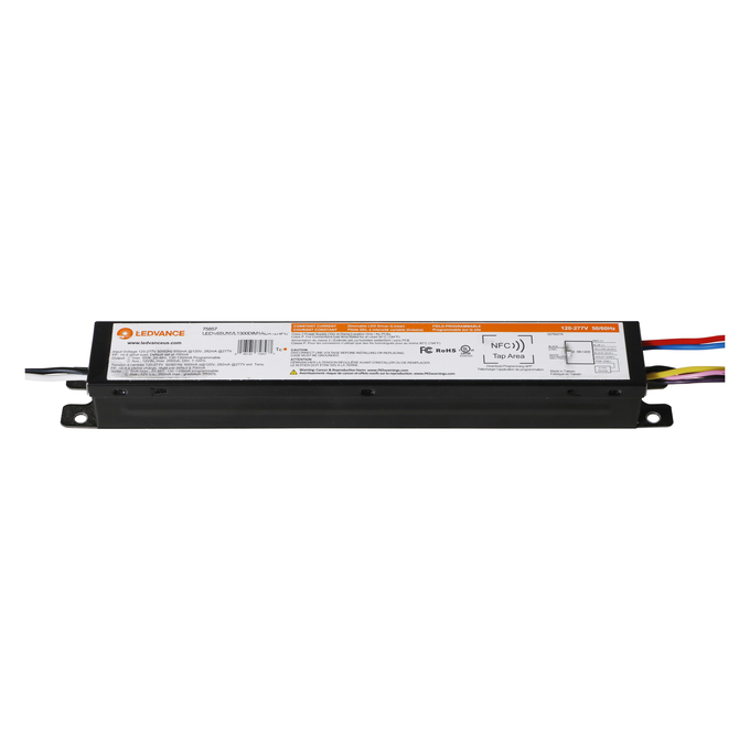 LED NFC PROGRAMMABLE DRIVER LINEAR 55W UNV 1300mA DIM1 AUX12  white, horizontal