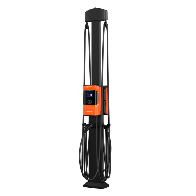 EV COMMERCIAL GEN 1 48 AMPS 4G white, visualized function